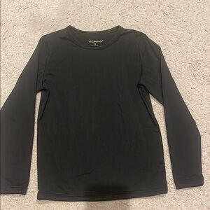 Black Long Sleeve Crew Neck Tee (long underwear)